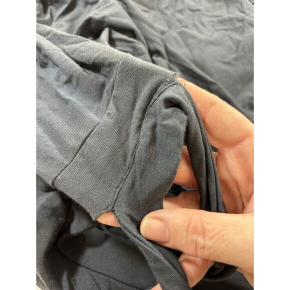 Laura Siegel Anthropologie Asymmetrical Dress Grey Medium Off Shoulder - Picture 11 of 12